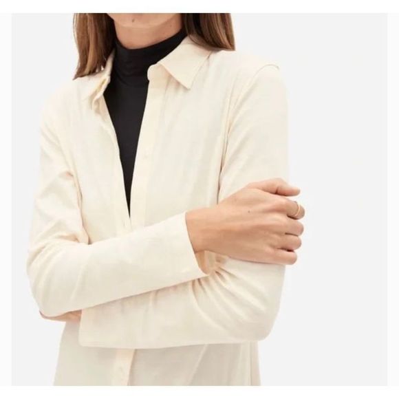 Everlane Ivory Midi Dress - Picture 3 of 10